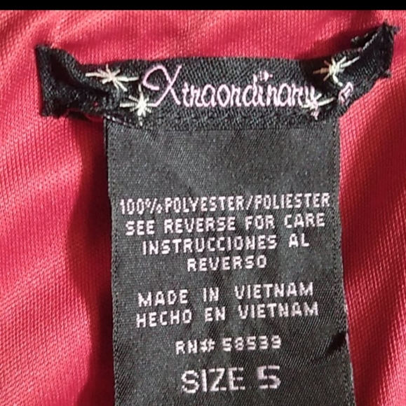 Red Xtraordinary Homecoming Dress Size 5 Juniors - Picture 5 of 10